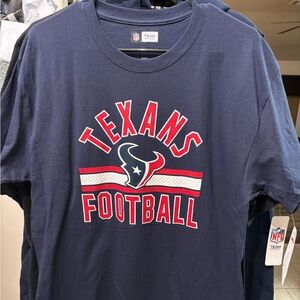 NWT NFL Team Apparel Navy Shirt Houston Texans Men’s Large
